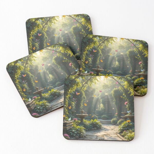 Item preview, Enchanted Garden Vibrant Flowers Butterflies Love Peace designed and sold by ART ATTACK ZONE.