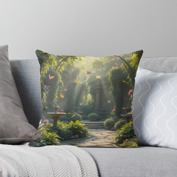 Item preview, Enchanted Garden Vibrant Flowers Butterflies Love Peace designed and sold by ART ATTACK ZONE.