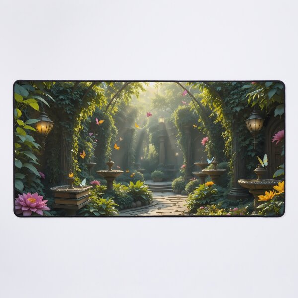 Item preview, Enchanted Garden Vibrant Flowers Butterflies Love Peace designed and sold by ART ATTACK ZONE.
