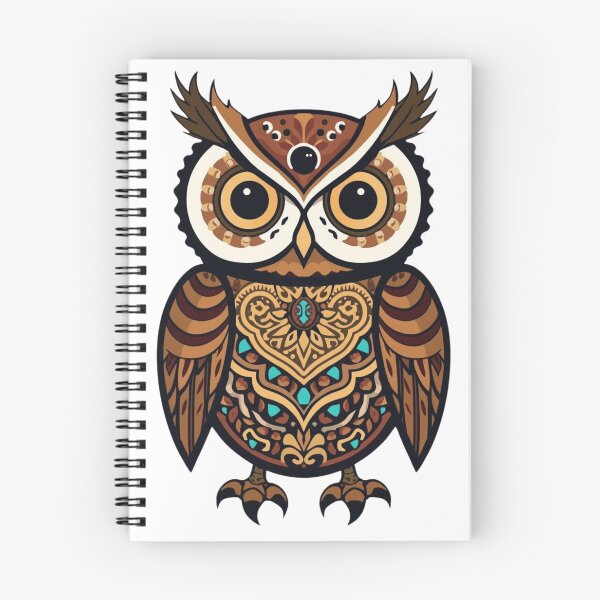 Item preview, Owl with ornamental breastplate designed and sold by WhereHopeBlooms.