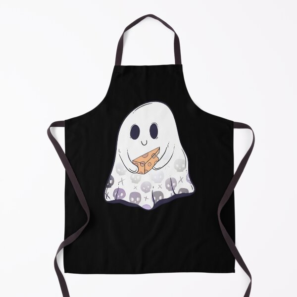Item preview, Cute Ghost Holding a Slice of Cheese - Funny Food Humor designed and sold by RigyIllustrates.