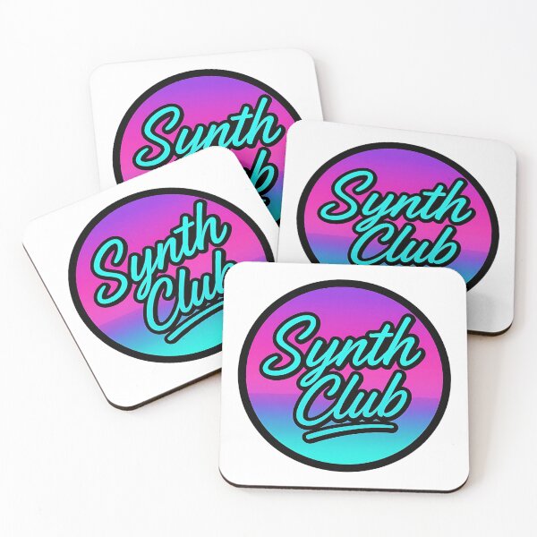 Item preview, Synth Club – Neon Synthwave Music Logo designed and sold by |TRSSHOP|.