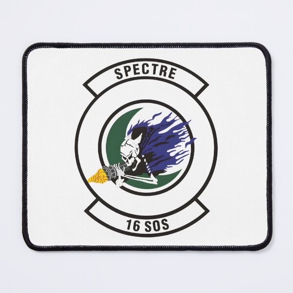Item preview, Ghostly Firepower: 16th Special Operations Squadron 'Spectre' Emblem designed and sold by CharlieDesings.