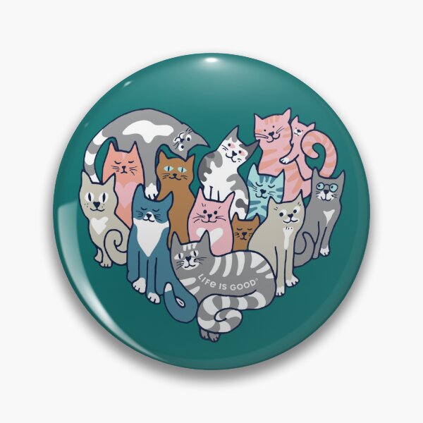 Item preview, Kitten Heart - Life is good with cats! designed and sold by YonderAndBeyond.
