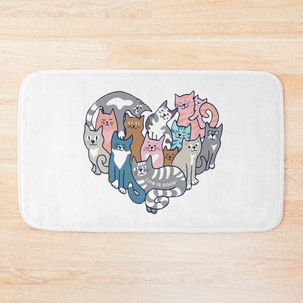 Item preview, Kitten Heart - Life is good with cats! designed and sold by YonderAndBeyond.