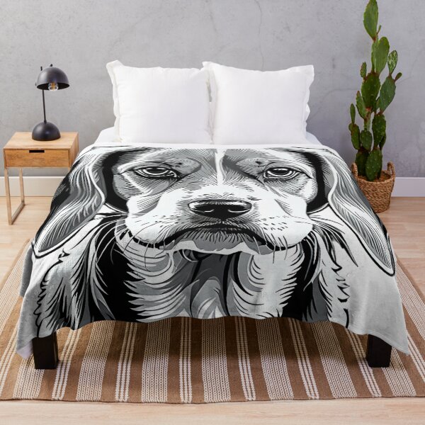 Item preview, Elegant Puppy Portrait in Clean Black White Lines. designed and sold by MissYouONLY.