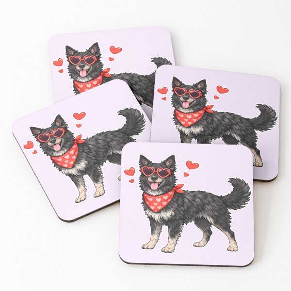 Item preview, Perro Mudi con corazones - Lindo estilo de dibujos animados designed and sold by GoodyPaws.