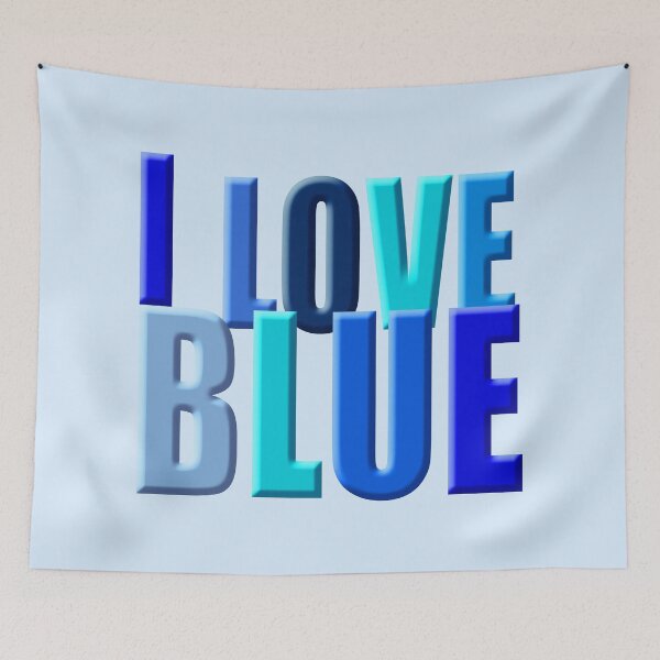 Item preview, I love blue designed and sold by poupoune.