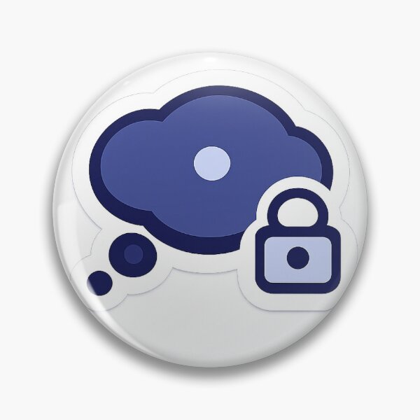 Item preview, Locked Thought Bubble Sticker — Focus Mode UI (Minimal) designed and sold by Ipzard1.