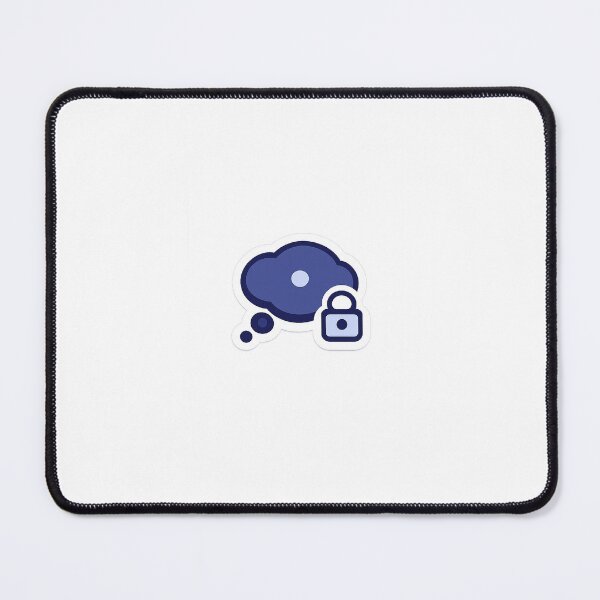 Item preview, Locked Thought Bubble Sticker — Focus Mode UI (Minimal) designed and sold by Ipzard1.