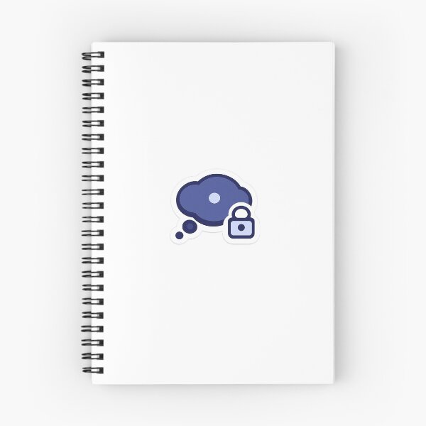 Item preview, Locked Thought Bubble Sticker — Focus Mode UI (Minimal) designed and sold by Ipzard1.