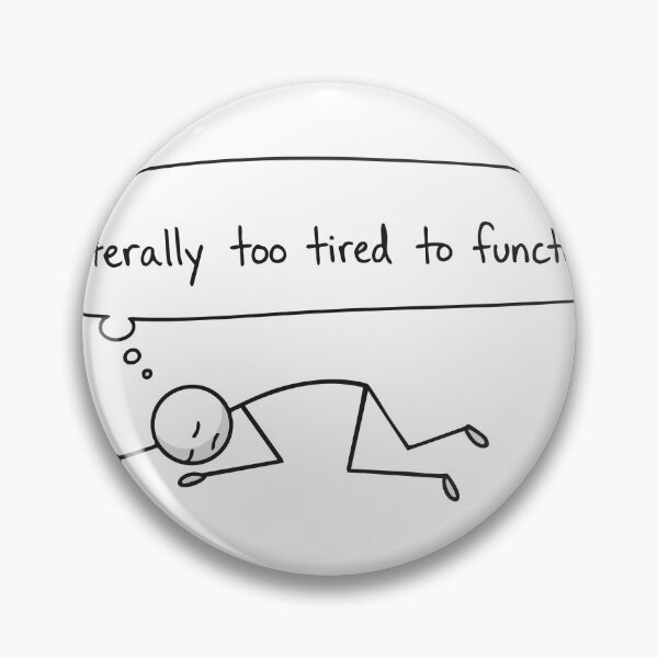 Item preview, Literally Too Tired to Function – Minimal Line Art Burnout T-Shirt designed and sold by BambaKchula.
