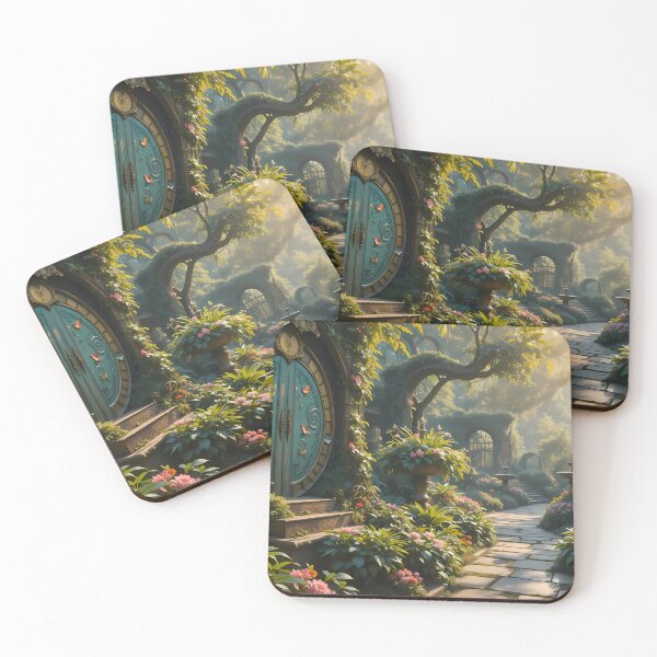 Item preview, 2 Enchanted Garden Vibrant Flowers Butterflies Love Peace designed and sold by ART ATTACK ZONE.