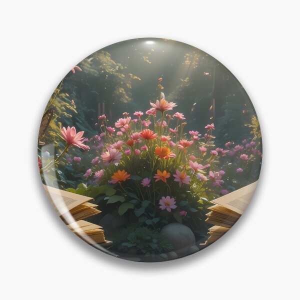 Item preview, 3 Enchanted Garden Vibrant Flowers Butterflies Love Peace designed and sold by ART ATTACK ZONE.