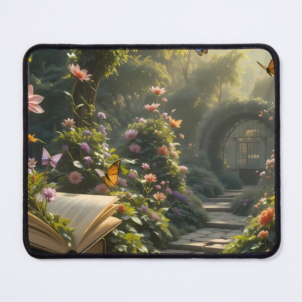 Item preview, 4 Enchanted Garden Vibrant Flowers Butterflies Love Peace designed and sold by ART ATTACK ZONE.