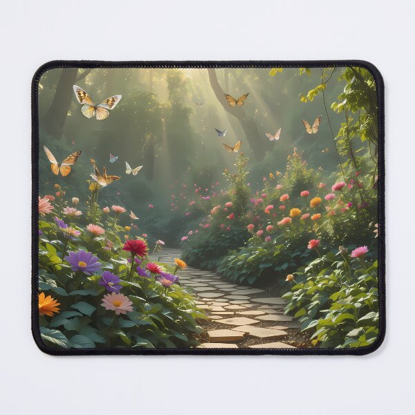 Item preview, 5 Enchanted Garden Vibrant Flowers Butterflies Love Peace designed and sold by ART ATTACK ZONE.
