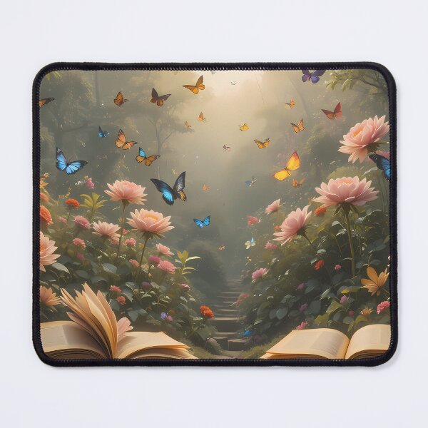 Item preview, 7 Enchanted Garden Vibrant Flowers Butterflies Love Peace designed and sold by ART ATTACK ZONE.
