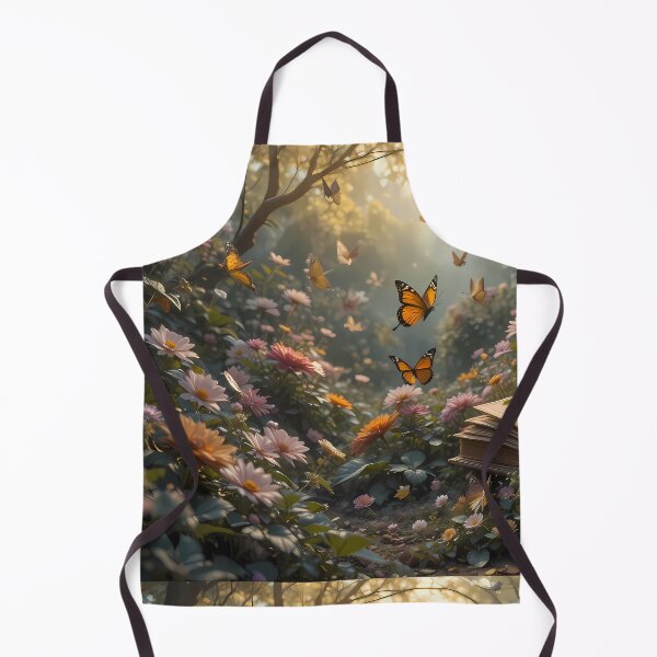 Item preview, 9 Enchanted Garden Vibrant Flowers Butterflies Love Peace designed and sold by ART ATTACK ZONE.