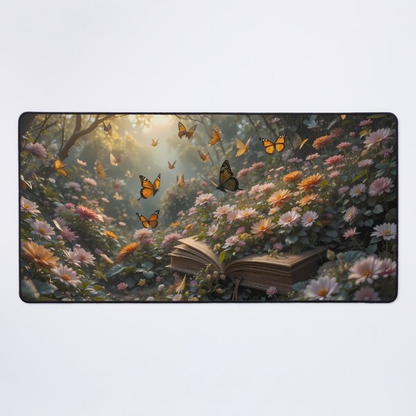 Item preview, 9 Enchanted Garden Vibrant Flowers Butterflies Love Peace designed and sold by ART ATTACK ZONE.