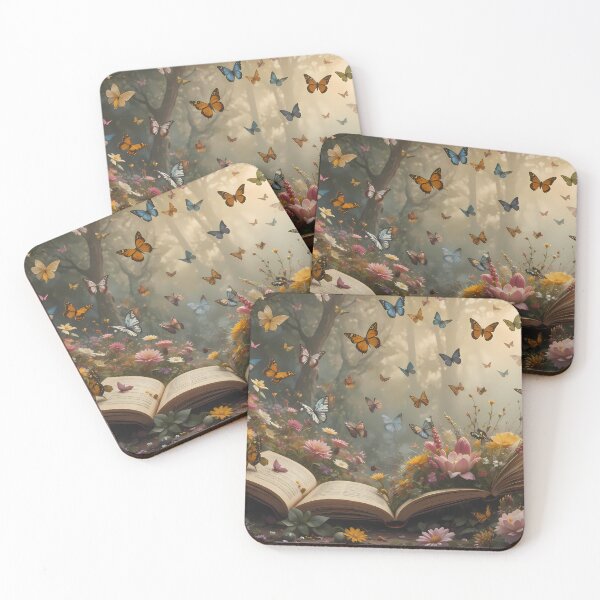 Item preview, 11 Enchanted Garden Vibrant Flowers Butterflies Love Peace designed and sold by ART ATTACK ZONE.