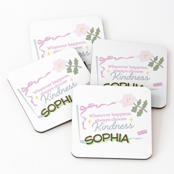 Item preview, Whatever Happens Always Choose Kindness – Sophia Name Cute Quote Design designed and sold by Graphic Therapist.