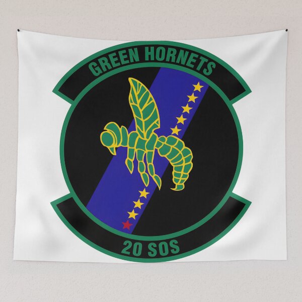 Item preview, Strike of the Swarm: 20th Special Operations Squadron 'Green Hornets' Emblem designed and sold by CharlieDesings.
