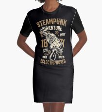 STEAMPUNK Graphic T-Shirt Dress