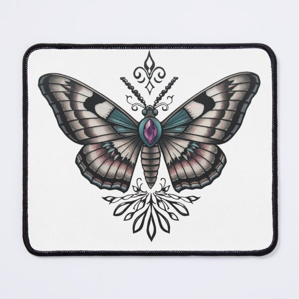 Item preview, Moths with gemstone elements designed and sold by WhereHopeBlooms.