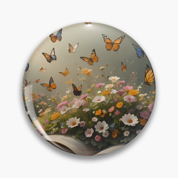 Item preview, A Enchanted Garden Vibrant Flowers Butterflies Love Peace designed and sold by ART ATTACK ZONE.