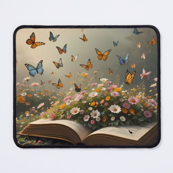 Item preview, A Enchanted Garden Vibrant Flowers Butterflies Love Peace designed and sold by ART ATTACK ZONE.