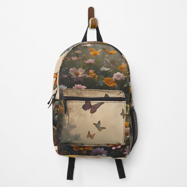 Item preview, A Enchanted Garden Vibrant Flowers Butterflies Love Peace designed and sold by ART ATTACK ZONE.