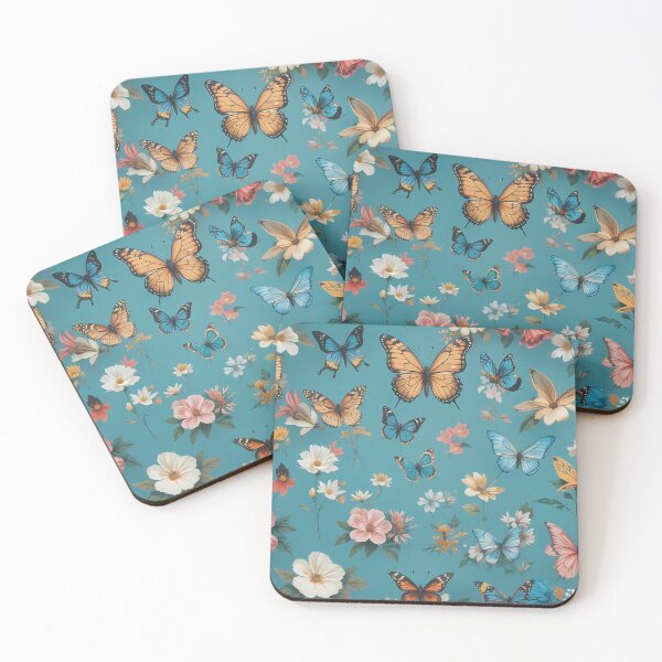 Item preview, B Enchanted Garden Vibrant Flowers Butterflies Love Peace designed and sold by ART ATTACK ZONE.
