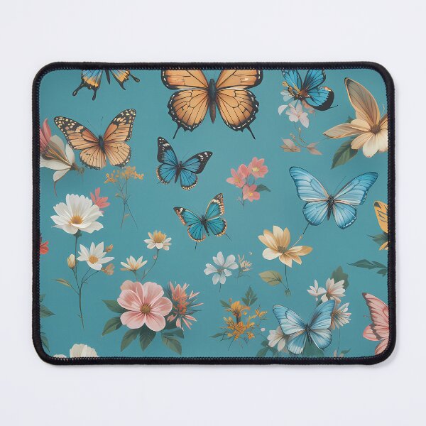 Item preview, B Enchanted Garden Vibrant Flowers Butterflies Love Peace designed and sold by ART ATTACK ZONE.