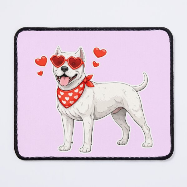 Item preview, Dogo Argentino with Hearts - Cute Cartoon Style designed and sold by GoodyPaws.