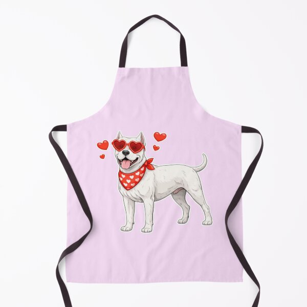 Item preview, Dogo Argentino with Hearts - Cute Cartoon Style designed and sold by GoodyPaws.