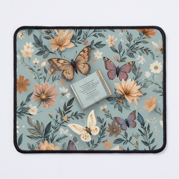 Item preview, D Enchanted Garden Vibrant Flowers Butterflies Love Peace designed and sold by ART ATTACK ZONE.