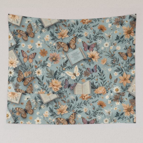 Item preview, D Enchanted Garden Vibrant Flowers Butterflies Love Peace designed and sold by ART ATTACK ZONE.