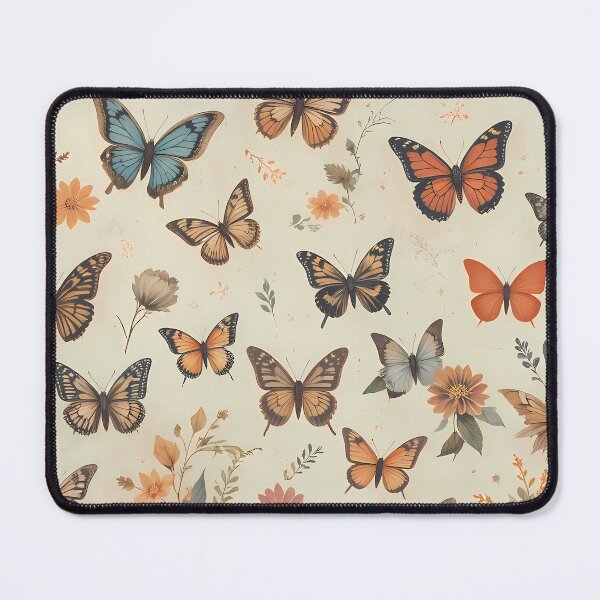 Item preview, E Enchanted Garden Vibrant Flowers Butterflies Love Peace designed and sold by ART ATTACK ZONE.