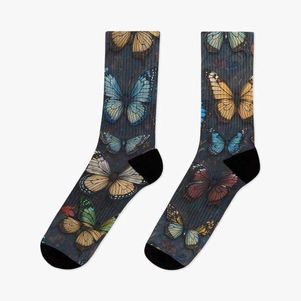 Item preview, F Enchanted Garden Vibrant Flowers Butterflies Love Peace designed and sold by ART ATTACK ZONE.