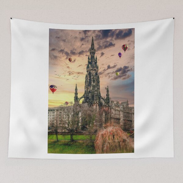 Item preview, Hot Air Balloons Over Edinburgh designed and sold by RJW Images.