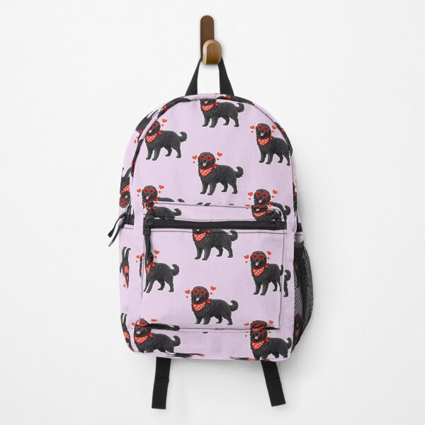Item preview, Newfoundland Dog with Hearts - Cute Cartoon Style designed and sold by GoodyPaws.