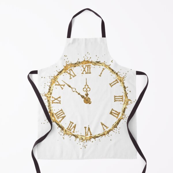 Item preview, Champagne Midnight Clock | Liquid Gold New Year Art designed and sold by Rosuma Designs.