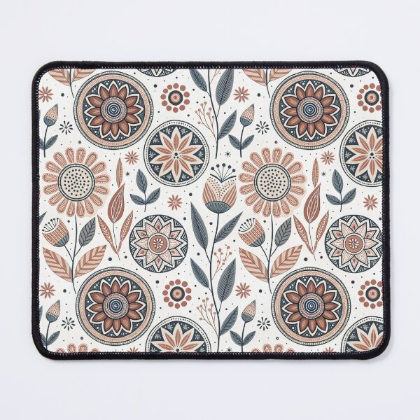 Item preview, Geometric Folk Flowers | Nordic Floral Art designed and sold by Shuga-Design.