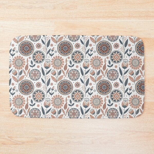 Item preview, Geometric Folk Flowers | Nordic Floral Art designed and sold by Shuga-Design.