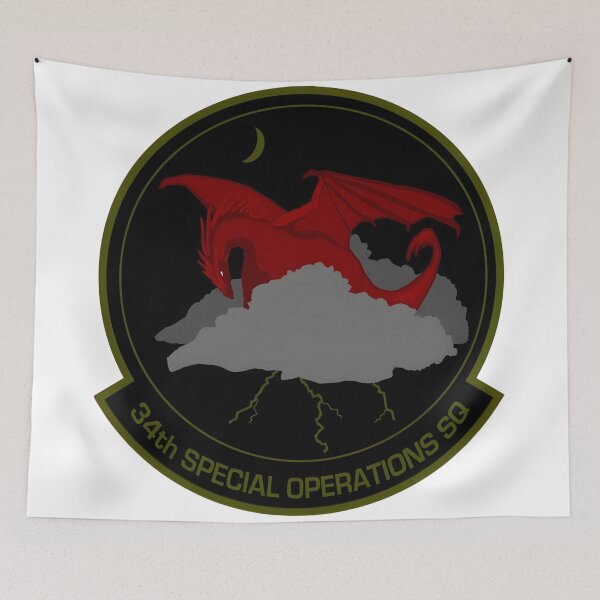 Item preview, Swift Pegasus: 34th Special Operations Squadron Emblem designed and sold by CharlieDesings.