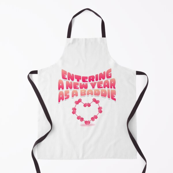 Item preview, Entering a New Year as a Baddie – Pink Dumbbell Fitness Typography designed and sold by crizzysketch.