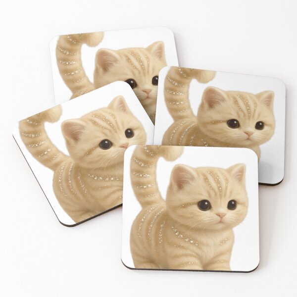 Item preview, Cute Luxury Plush Kitten with Sparkling Fur designed and sold by artbaby30.
