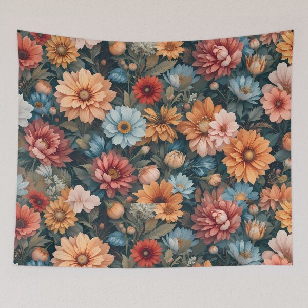 Item preview, Space Enchanted Garden Vibrant Flowers Butterflies Love Peace designed and sold by ART ATTACK ZONE.