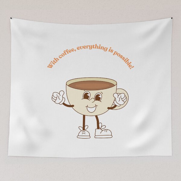 Item preview, With coffee, everything is possible! designed and sold by MagicTeeVibeArt.