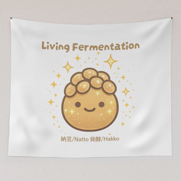 Item preview, Living Fermentation – Cute Natto Character designed and sold by Yohei-Studio.